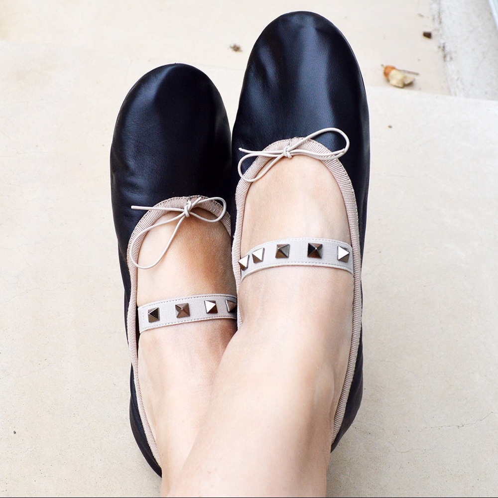 Valentino Rockstud Ballet Flats